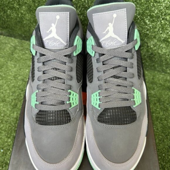 Size 11 - Jordan 4 Retro Green Glow 2013 308497-033 OG Gray Cool Infrared - Picture 4 of 5